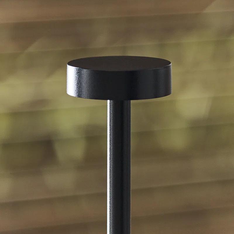Black Cordless Rechargeable LED Table Lamp with 3-Way Switch