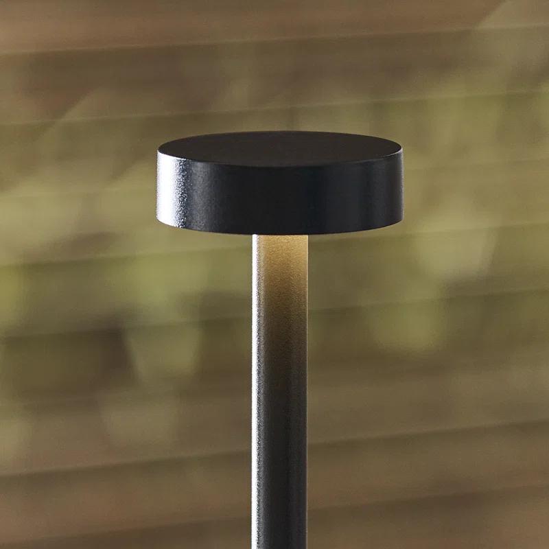 Black Cordless Rechargeable LED Table Lamp with 3-Way Switch