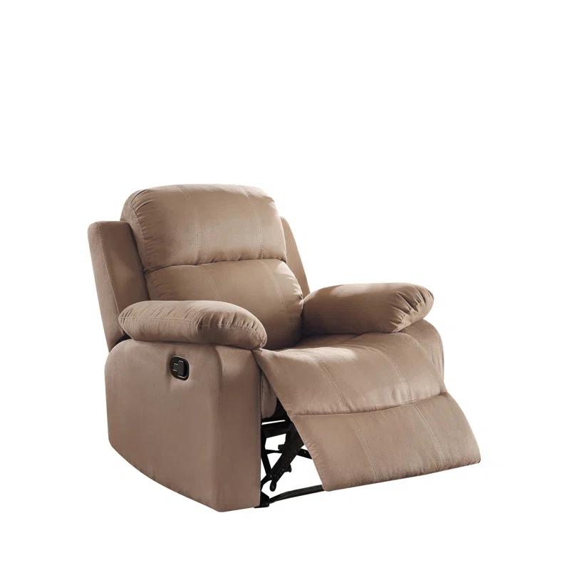 Parklon Brown Microfiber Recliner with Pillow Top Arms