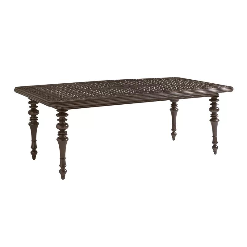 Elegant Kona Mahogany 44"x84" Rectangular Dining Table