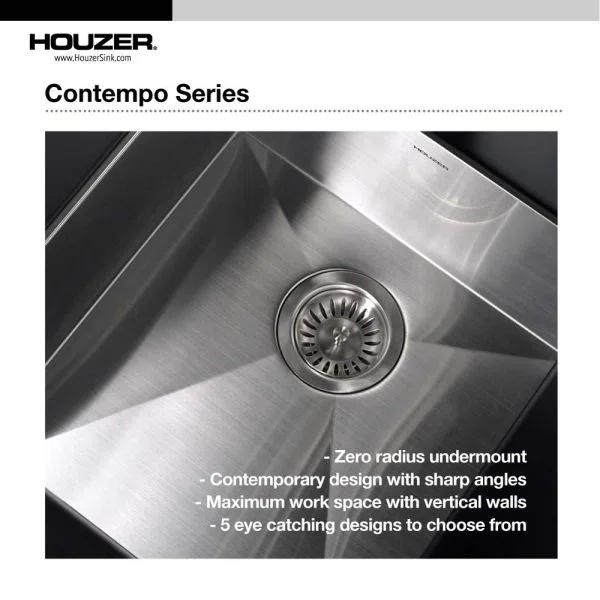 Contempo 33'' L Flush Single Bowl Stainless Steel Kitchen Sink