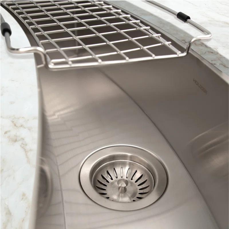 Contempo 33'' L Flush Single Bowl Stainless Steel Kitchen Sink