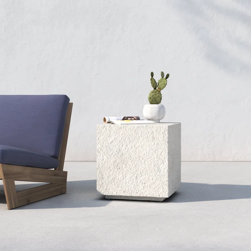 Cadence 17.75'' Concrete Outdoor Side Table