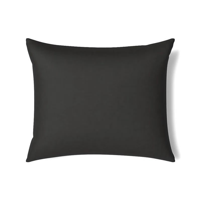 Amber and Taupe Embroidered Linen Cotton Rectangular Pillow