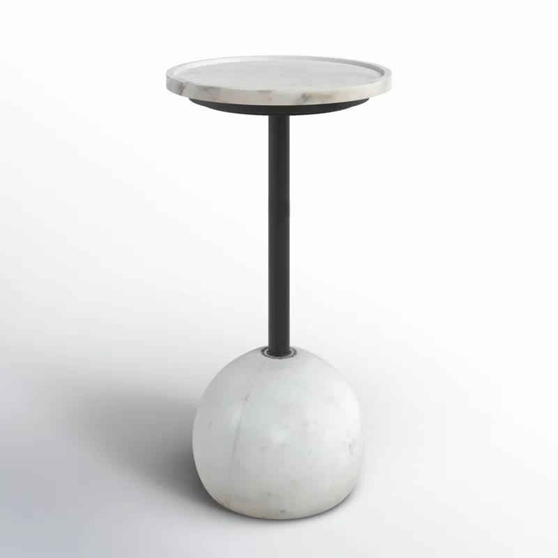 Nicholas Side Table - White Marble