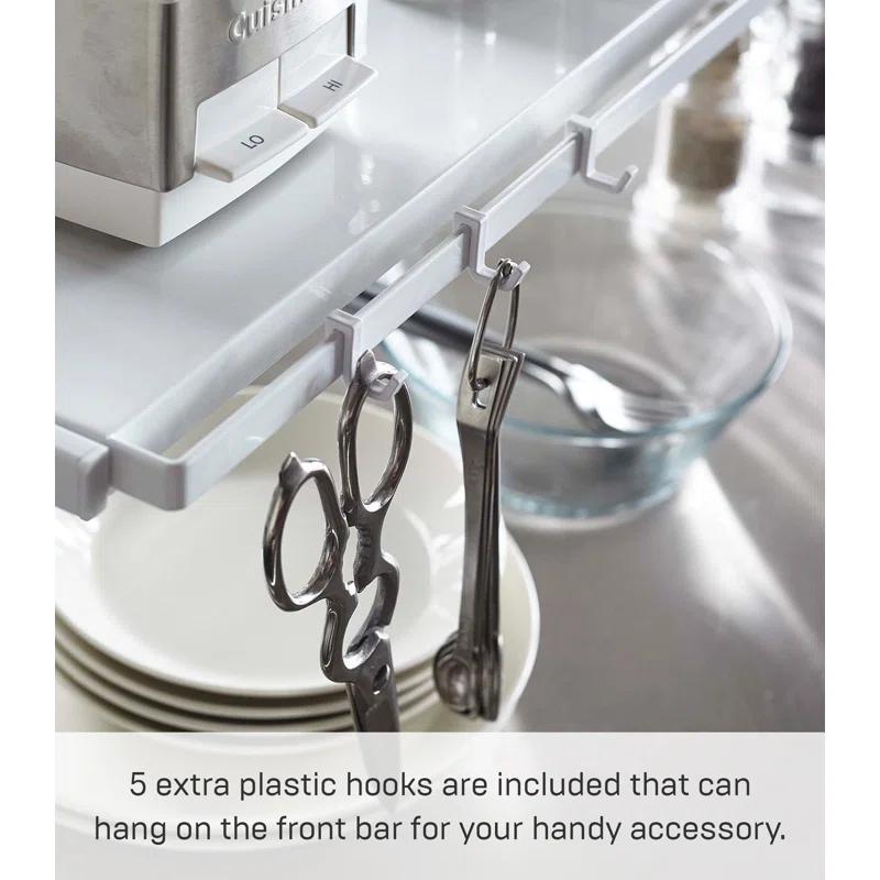 Yamazaki Home Expandable Support Rack - Kitchen Storage Shelf Organizer, Steel, Expandable