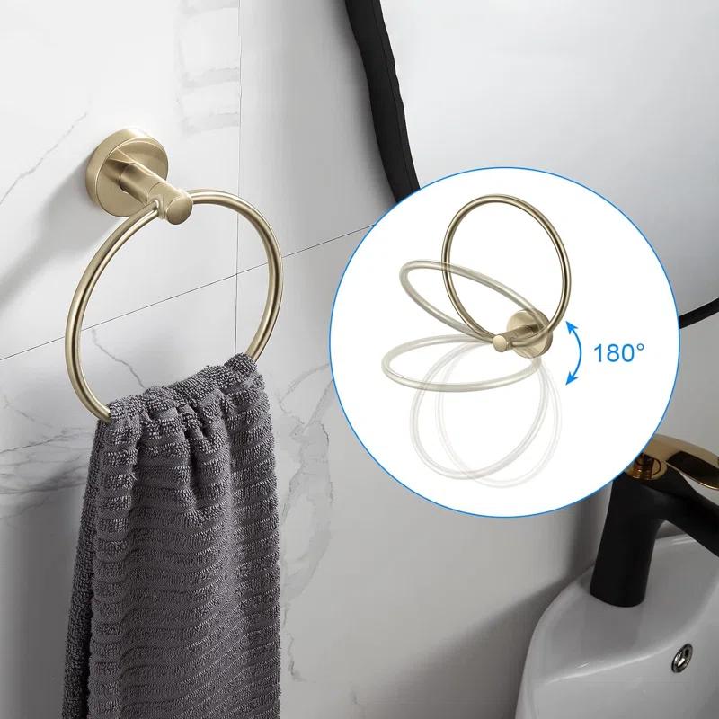 Beloky JABV5P 4 - Piece Bathroom Hardware Set
