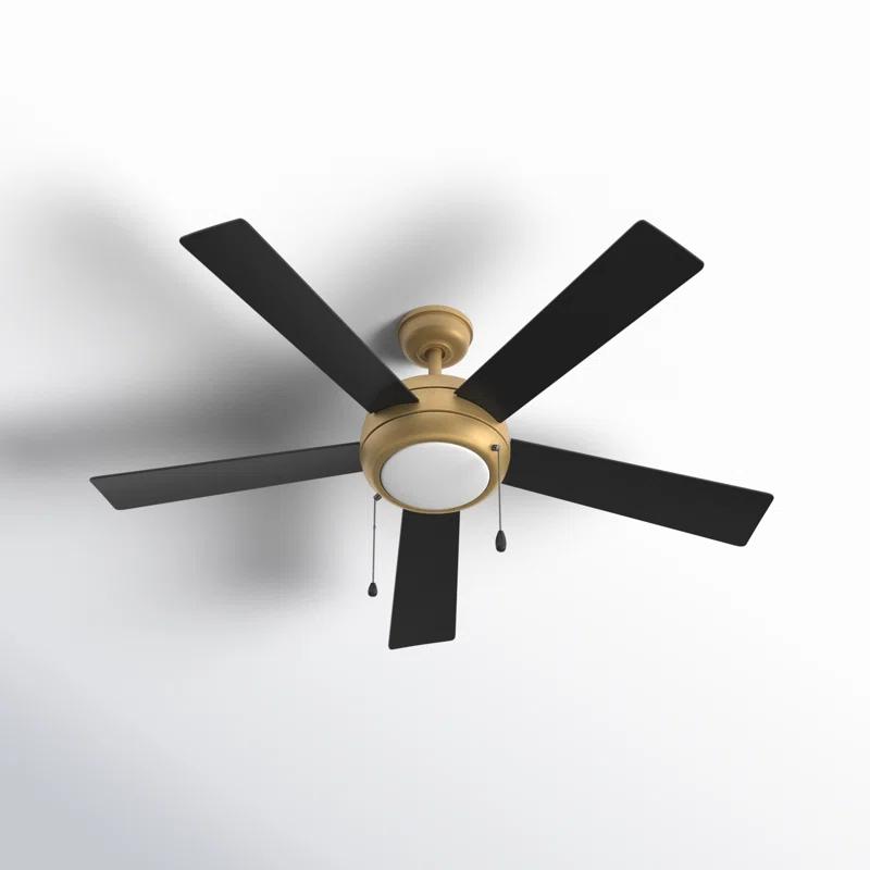 Marcin 52'' 5 Blade Ceiling Fan with LED Light Kit