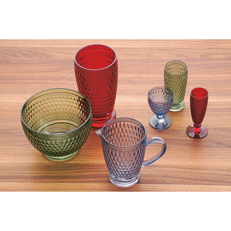 Villeroy & Boch Boston Colored Lead Free Crystal Goblet Set