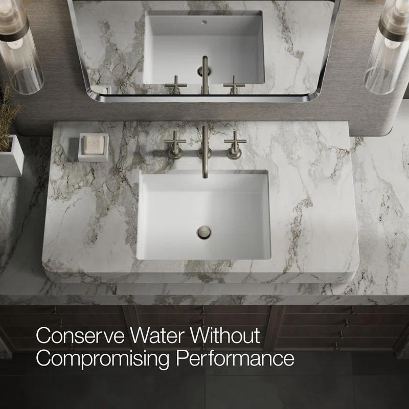 Purist® Widespread Bathroom Sink Faucet with Low Cross Handles and Low Spout