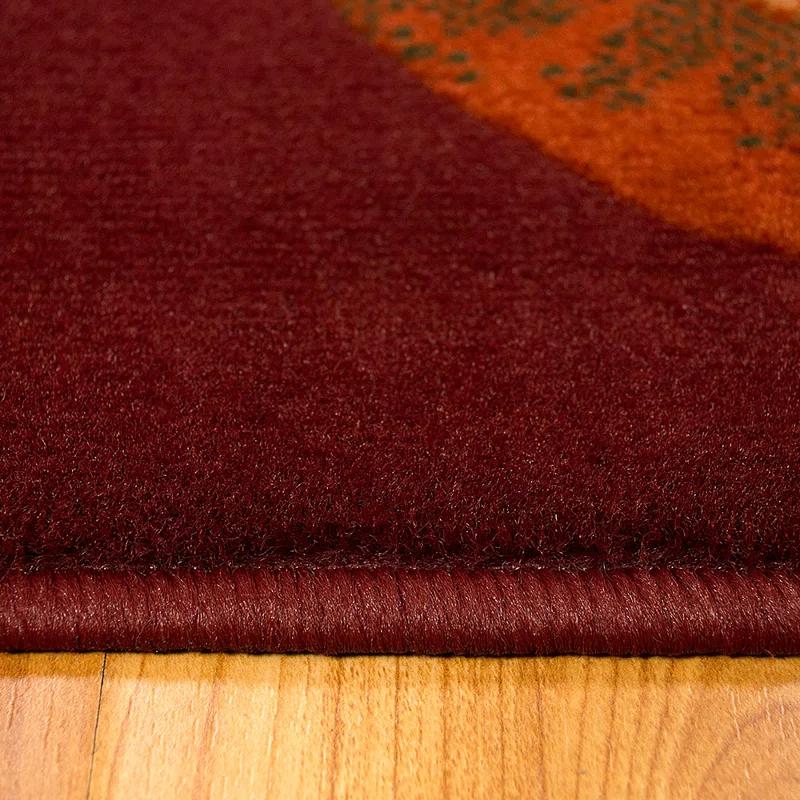Geometric Red Area Rug
