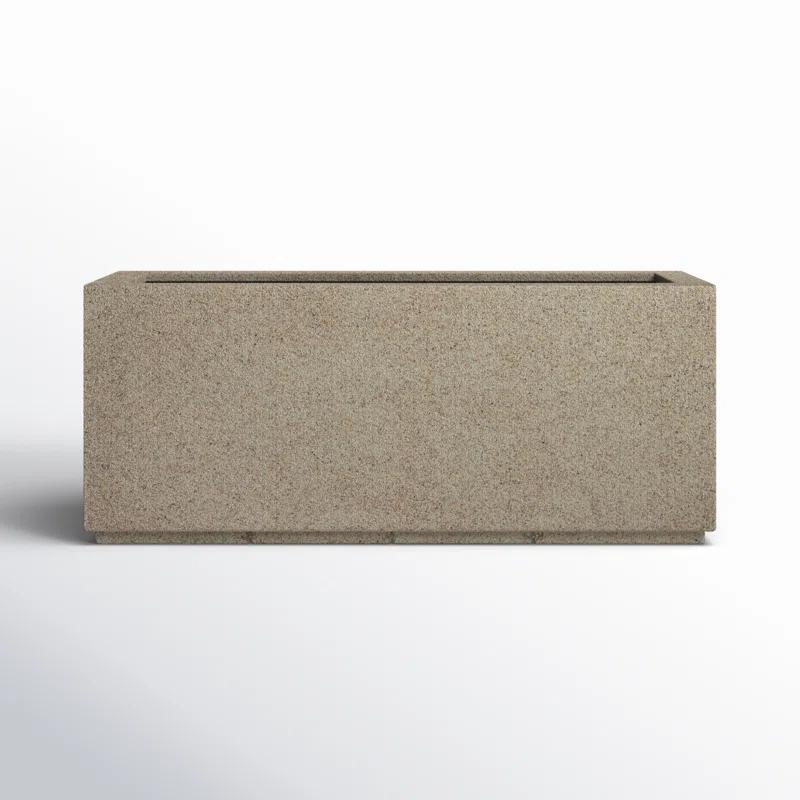 Sandstone Granite Extra Large Rectangular Polymer Planter