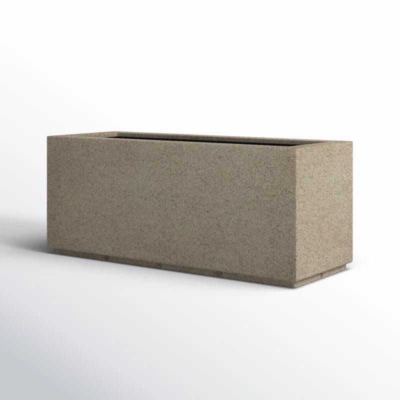 Sandstone Granite Extra Large Rectangular Polymer Planter