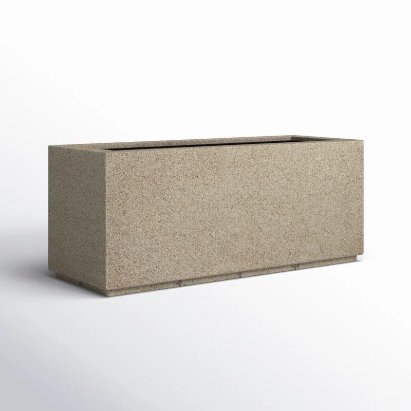 Sandstone Granite Extra Large Rectangular Polymer Planter