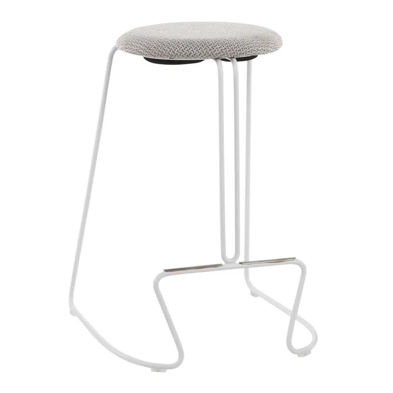 Premo Upholstered Counter Stool with Metal Frame
