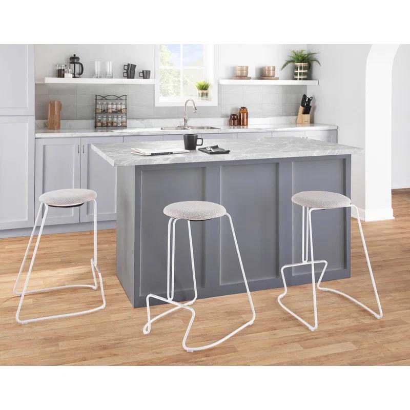 Premo Upholstered Counter Stool with Metal Frame