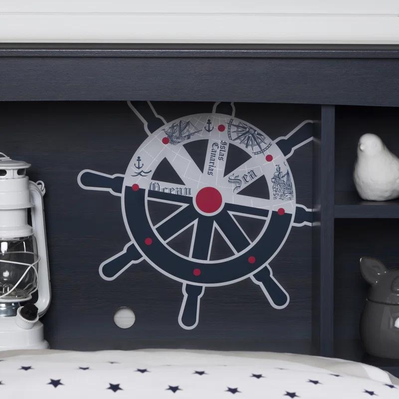 Aviron Twin 3 Drawer Mate's & Captain's Bed with Shelves by South Shore