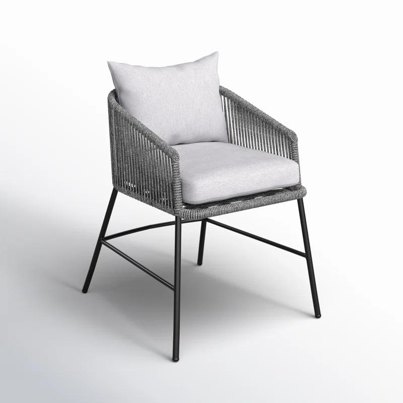 Margit Outdoor Dining Armchair with Cushion