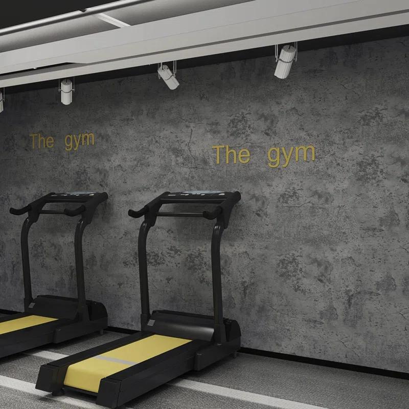 16"×1181" Extra Thick Large Size Blue Grey Concrete Wallpaper Peel And Stick Waterproof Dark Blue Gray Concrete Cement Contact Paper Vinyl Industrial Textured Sticker For Bedroom Bathroom Gym