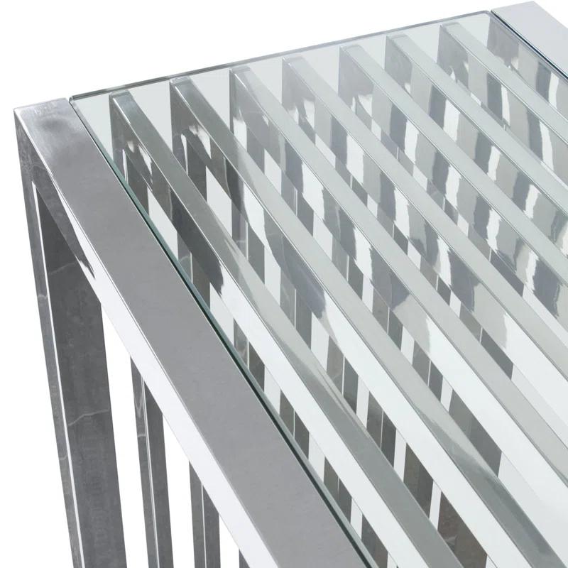 Diamond Sofa Soho Glass Top Single Coffee Table