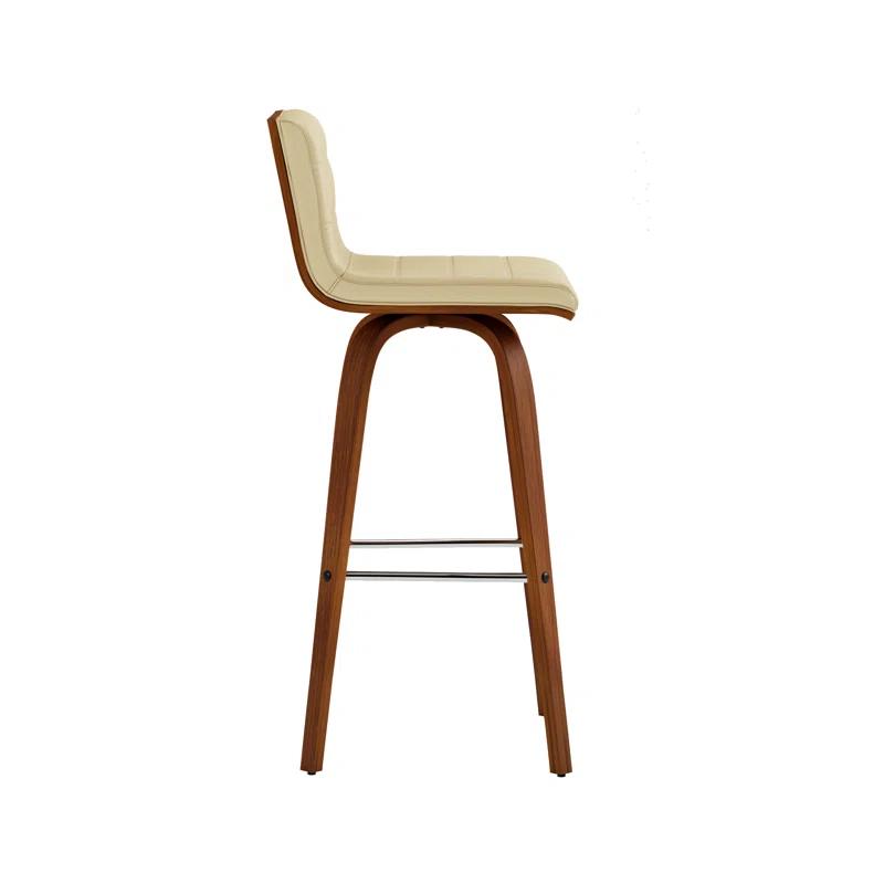 Hiram Solid Wood Swivel Bar & Counter Stool