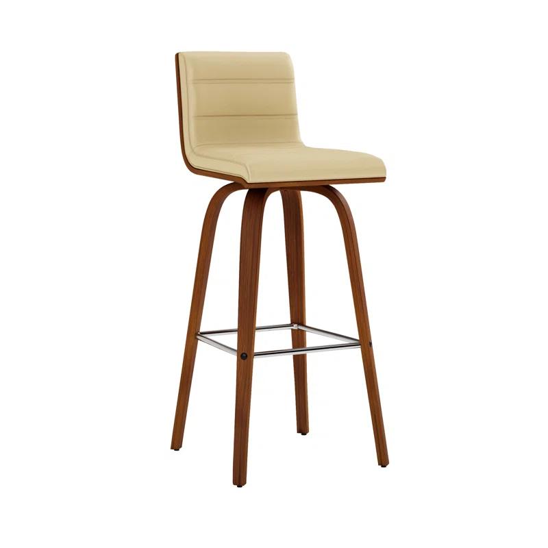 Hiram Solid Wood Swivel Bar & Counter Stool