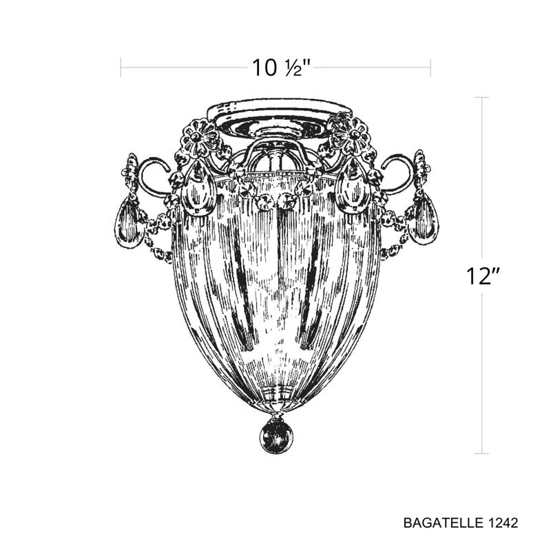 Bagatelle Crystal Semi Flush Mount
