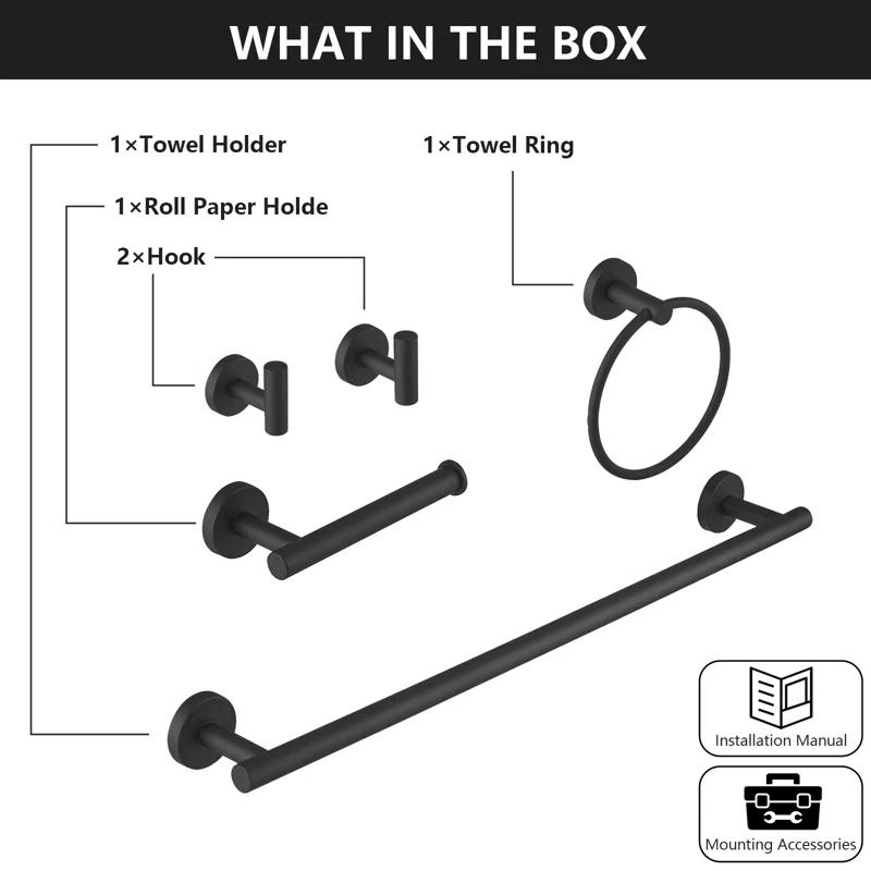 5 - Piece Bathroom Hardware Set