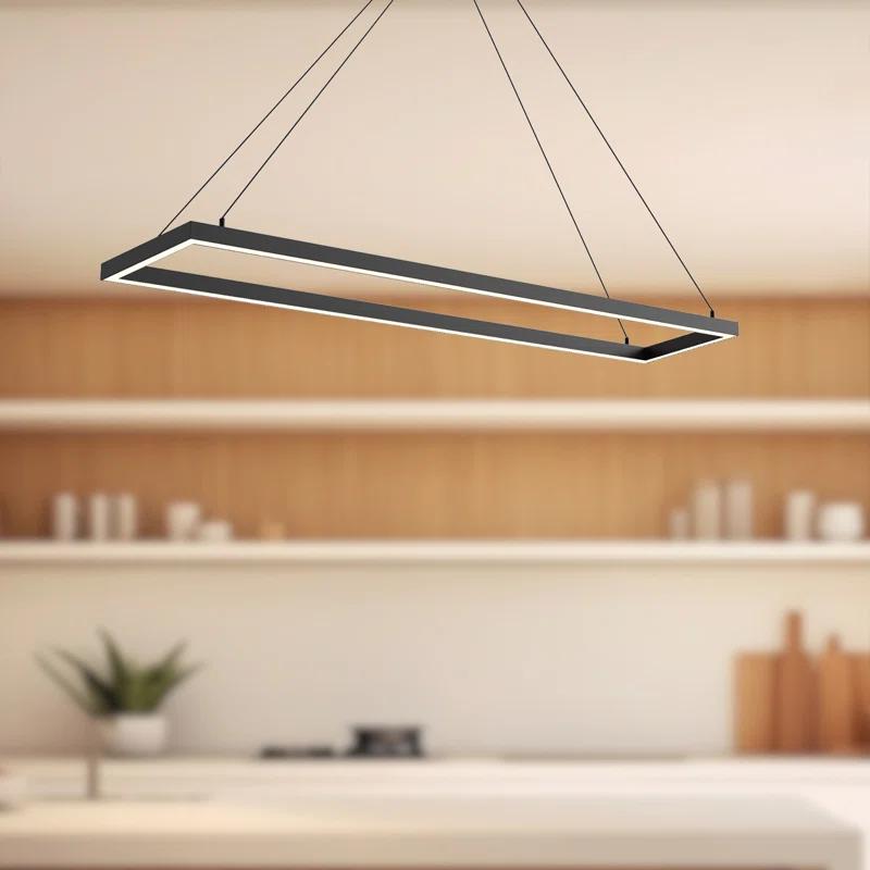 Piazza Dimmable LED Square / Rectangle Chandelier