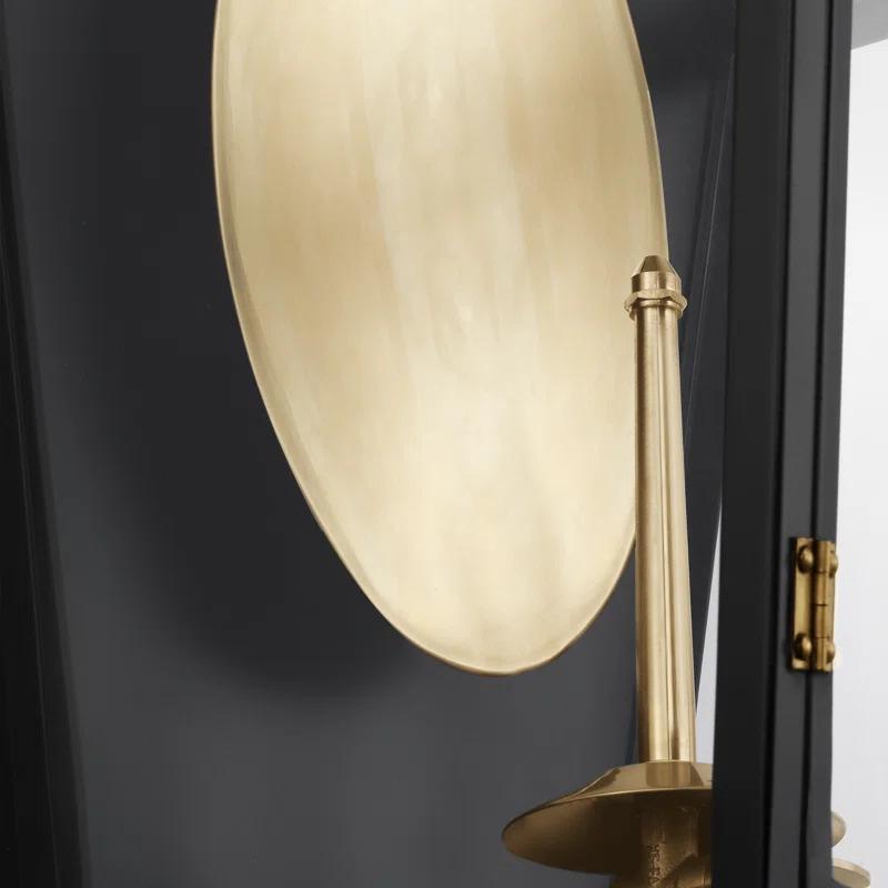 Matte Black Gas Outdoor Wall Lantern with Clear Glass