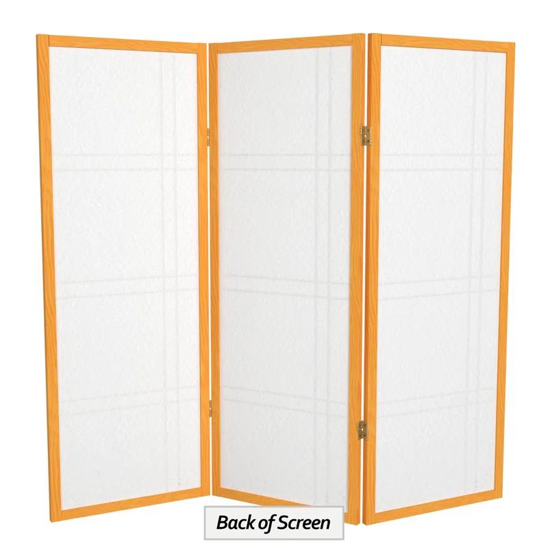 48" x 42" Double Cross Shoji 3 Panel Room Divider