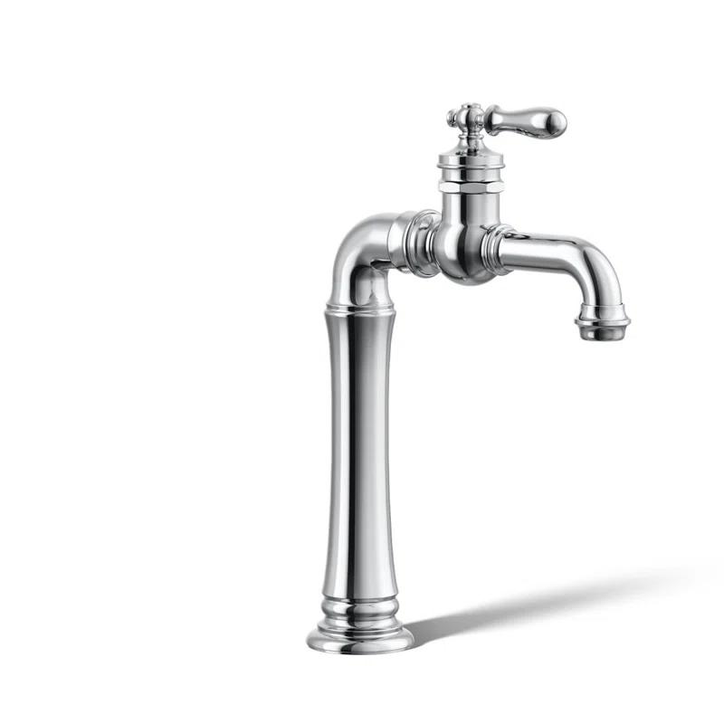 Artifacts Gentleman's Single Hole Bathroom Faucet with Drain Assemby