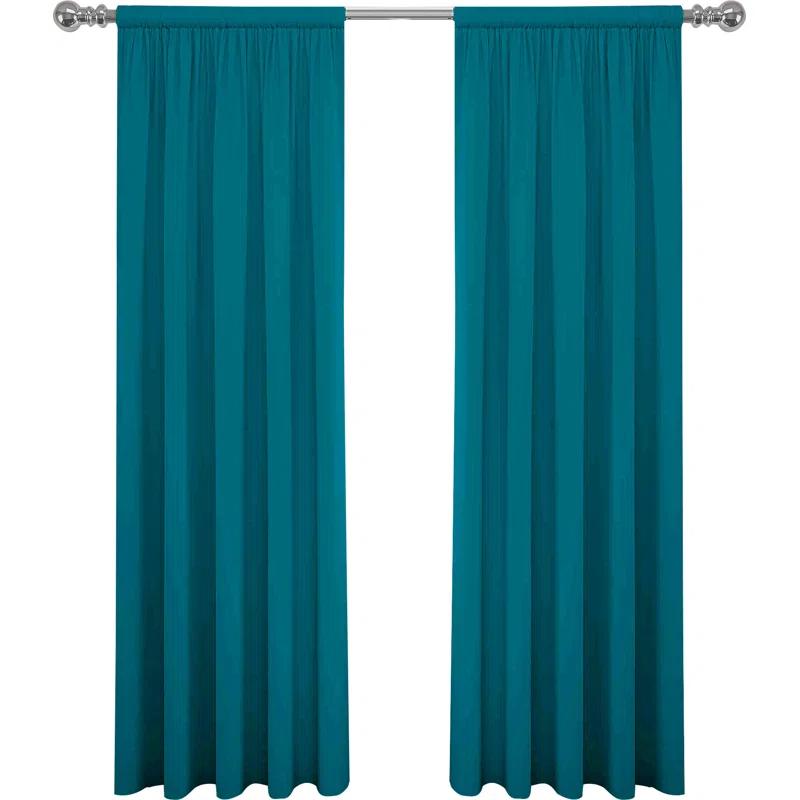 Eclipse Cadenza Microfiber Rod Pocket Panel Pair (2 Panels) (Set of 2)