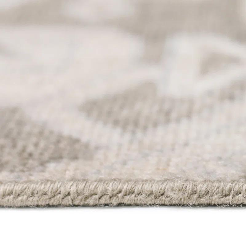 Luxor Elegance Gray 8'x10' Hand-Knotted Wool & Silk Area Rug