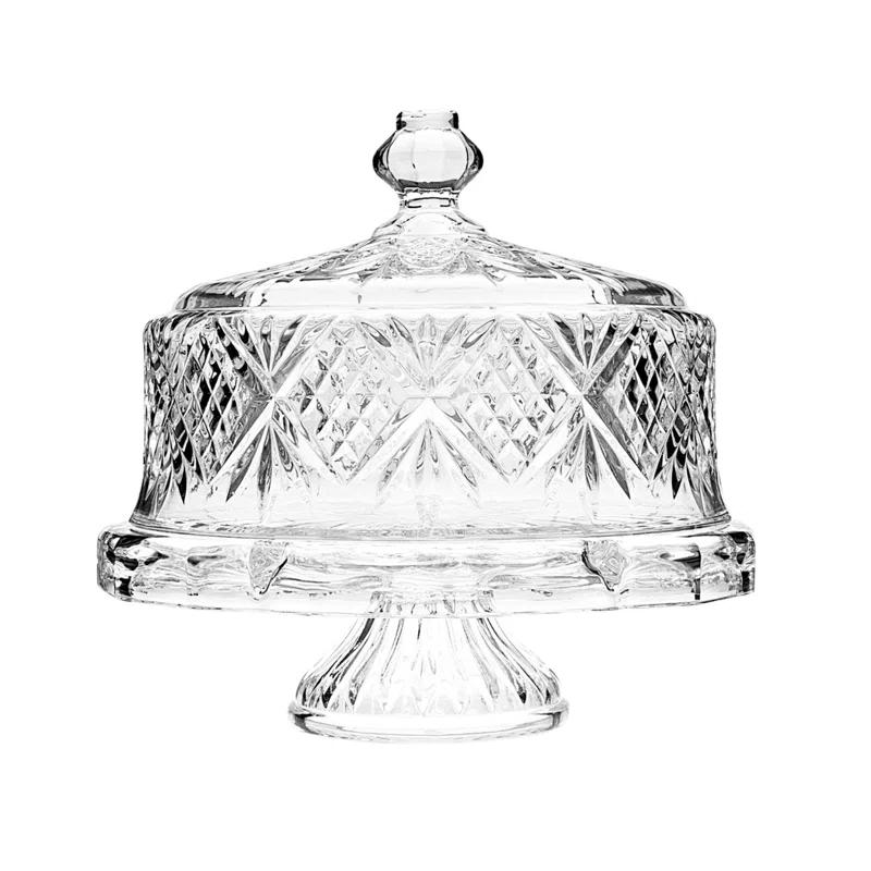 Dublin Crystal Footed Cake Dome