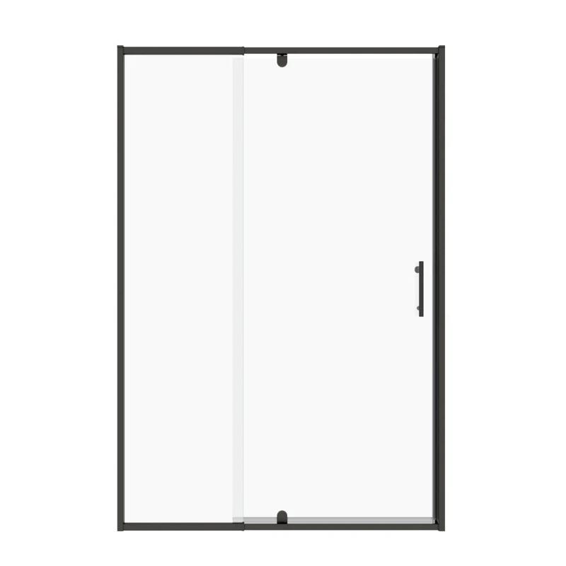 Pivot Swing Semi-Frameless Shower Door With Clear Tempered Glass