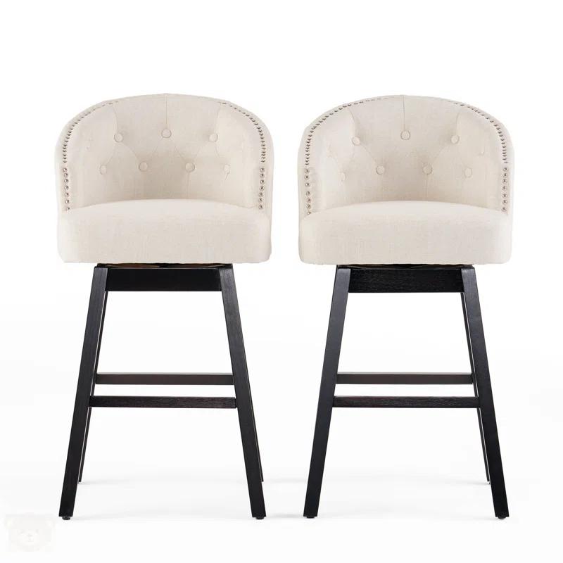 Red Barrel Studio® Lentha KD SWIVEL BARSTOOL (Set of 2)