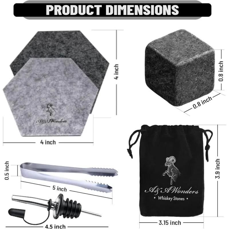 A&A Wonders 10oz. Acrylic Whiskey Glass Set (Set of 2)