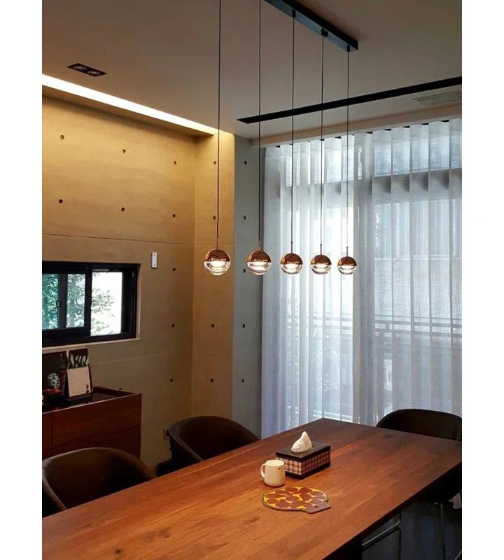 Dora Chrome LED Pendant Light with Adjustable Cluster Design