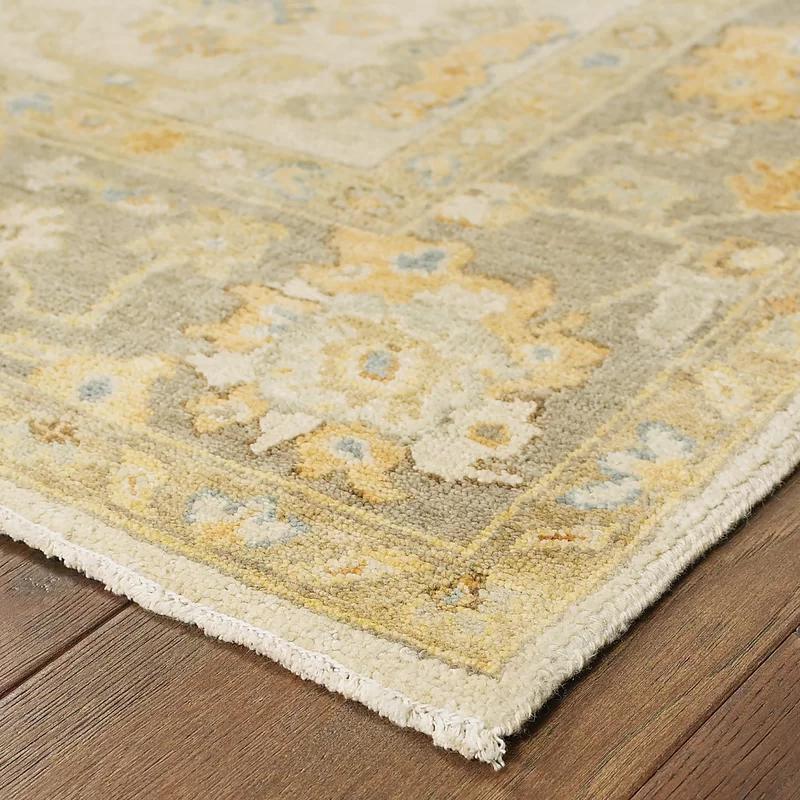 Hand-Knotted Woolen Comfort Gray 6' x 9' Area Rug