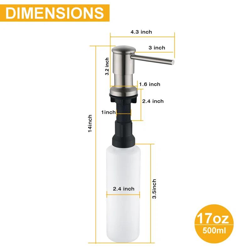 Stainless Steel Single-Handle Pull-Down Sprayer Kitchen Faucet with Soap Dispenser in Brushed Nickel