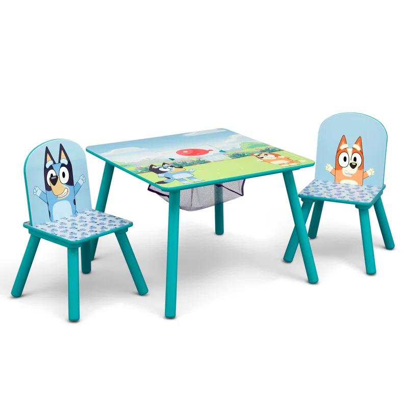 Delta Children Bluey Kids Table And Chair Set With Storage (2 Chairs Included) Delta Children - Greenguard Gold Certified