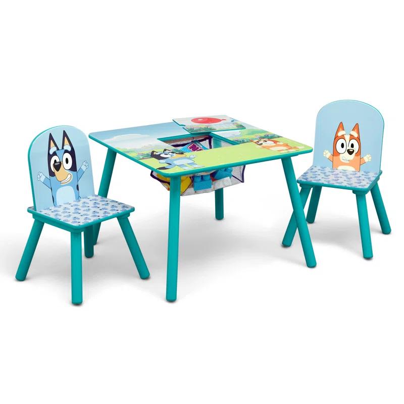Delta Children Bluey Kids Table And Chair Set With Storage (2 Chairs Included) Delta Children - Greenguard Gold Certified