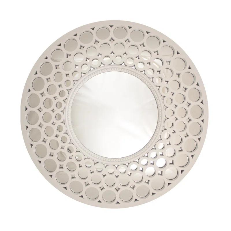 24.75" Cascading Orbs Round Wall Mirror