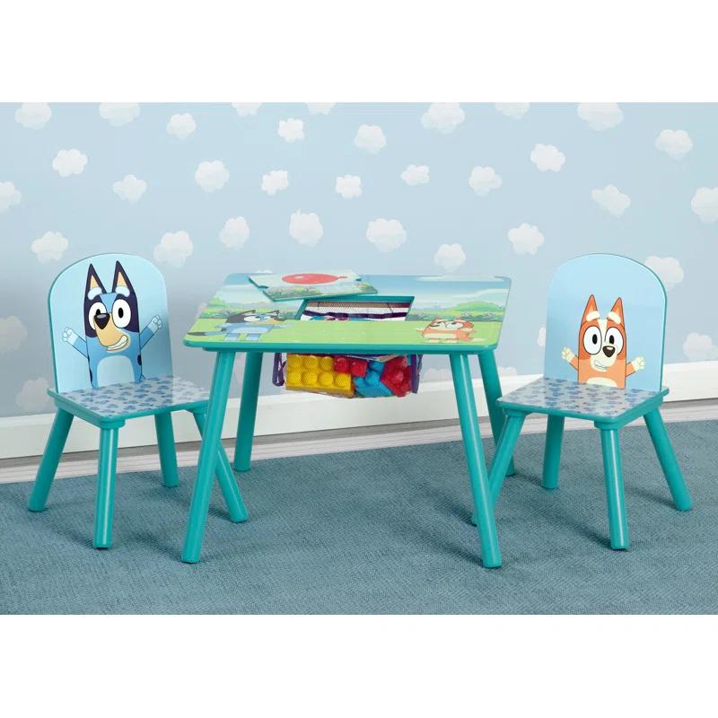 Delta Children Bluey Kids Table And Chair Set With Storage (2 Chairs Included) Delta Children - Greenguard Gold Certified