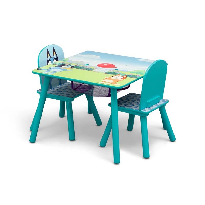 Delta Children Bluey Kids Table And Chair Set With Storage (2 Chairs Included) Delta Children - Greenguard Gold Certified