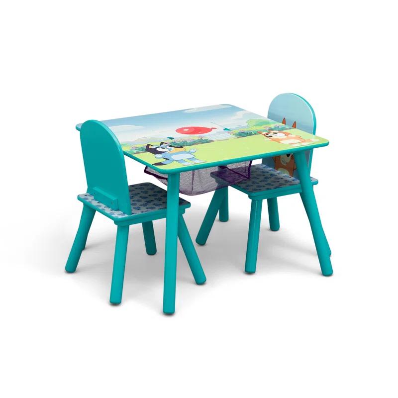 Delta Children Bluey Kids Table And Chair Set With Storage (2 Chairs Included) Delta Children - Greenguard Gold Certified