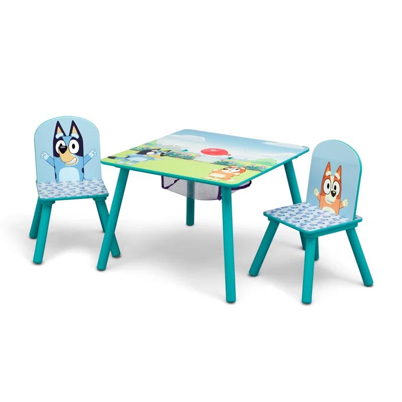 Delta Children Bluey Kids Table And Chair Set With Storage (2 Chairs Included) Delta Children - Greenguard Gold Certified