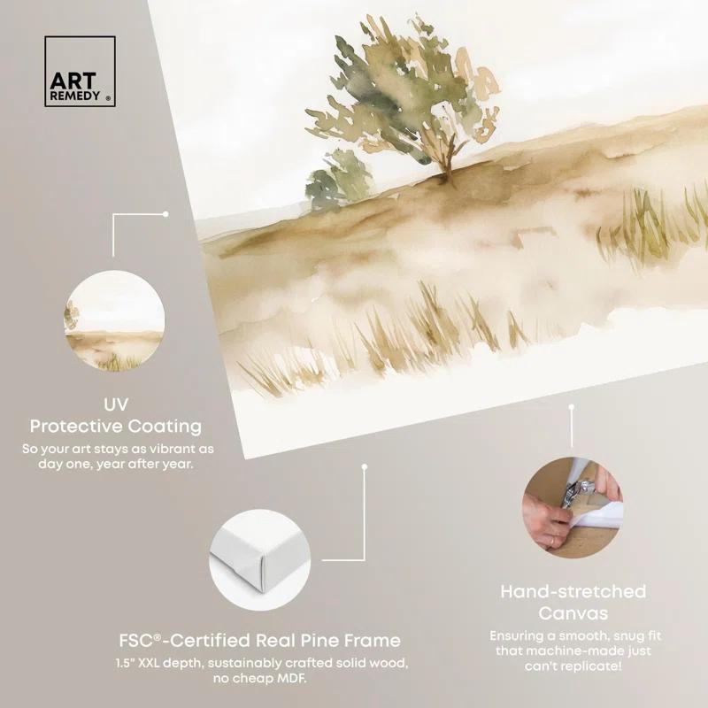 Countryside Escape Canvas Rustic Farmhouse Art by Art Remedy