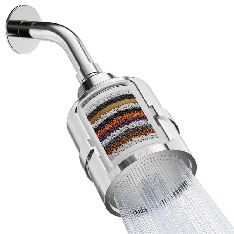Rain Fixed Shower Head 2.5 GPM GPM with Water Filtration